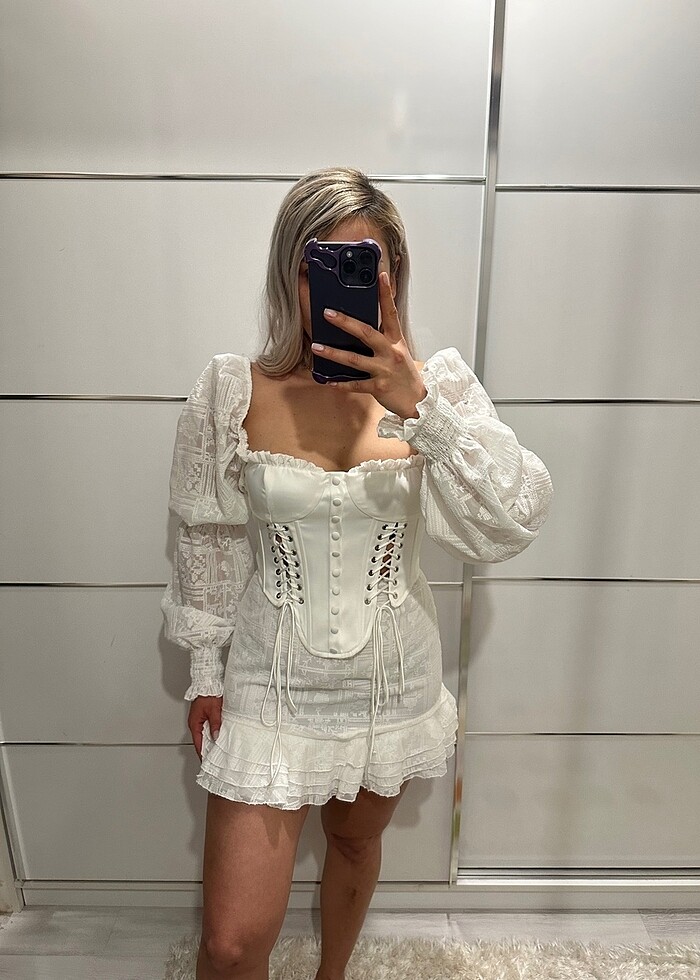 Sagaza elbise etiketli - Görsel 3