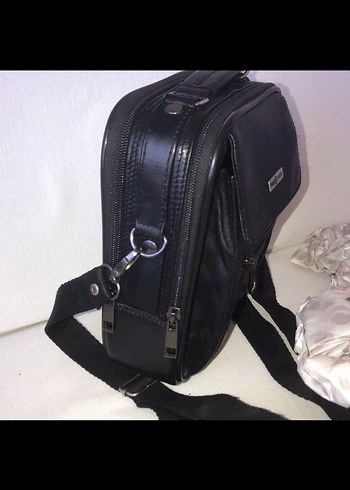 Siyah Erkek Biker Omuz Çantası - Görsel 2