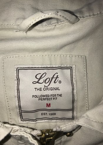 Düğmeli Beyaz Pamuk Ceket loft marka - Görsel 2