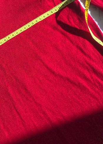 Kırmızı V Yakalı Elbise - Görsel 5