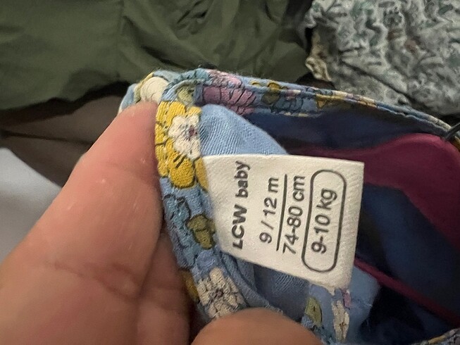 9-12 Ay Beden mavi Renk Lc Waikiki kız bebek elbise