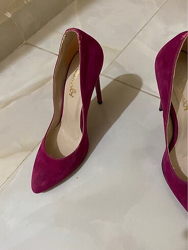37 Beden pembe Renk Stiletto ayakkabı