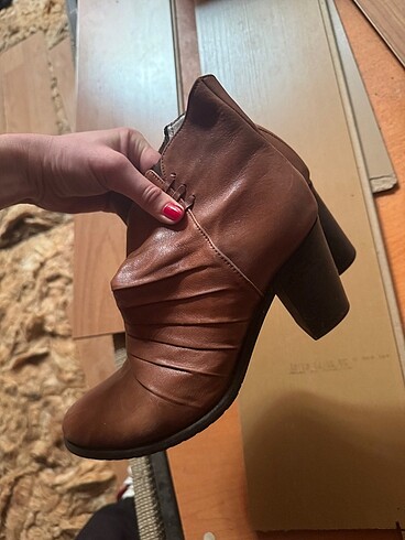 39 Beden camel Renk Topuklu bot