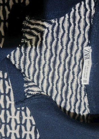 Desenli triko elbise - Görsel 4