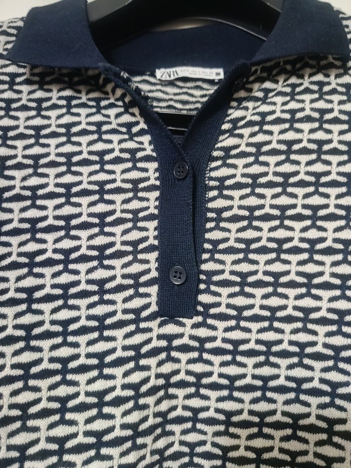 Desenli triko elbise - Görsel 3