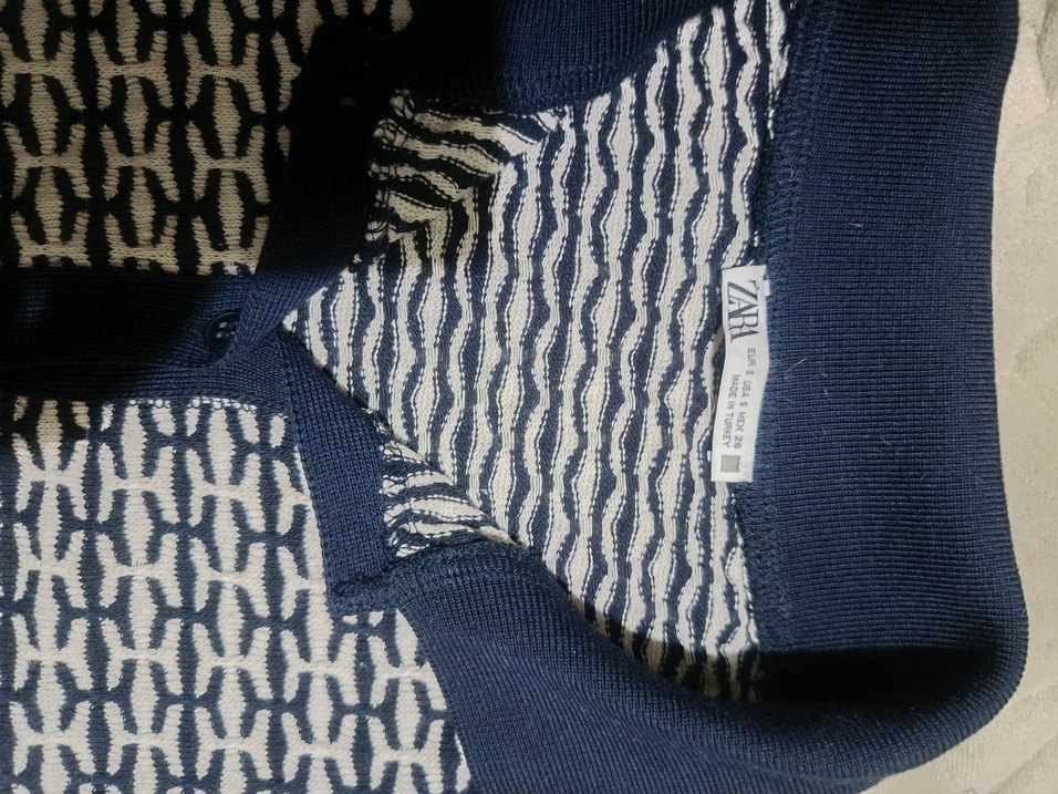 Desenli triko elbise - Görsel 4