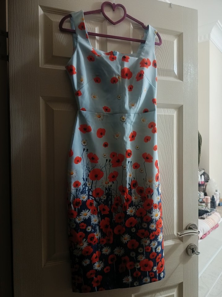 Çiçek Desenli Uzun Bohem Elbise - Görsel 2