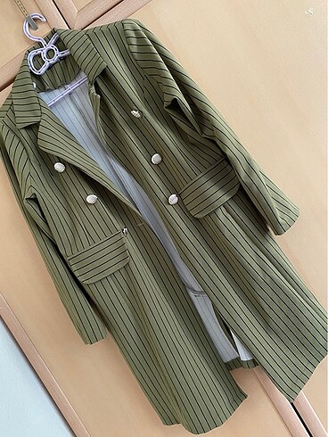 Fıstık yeşil blazer ceket