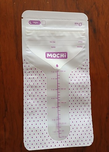 Beden Renk Mochi Anne Sütü Süt Saklama Poşeti 50 Adet