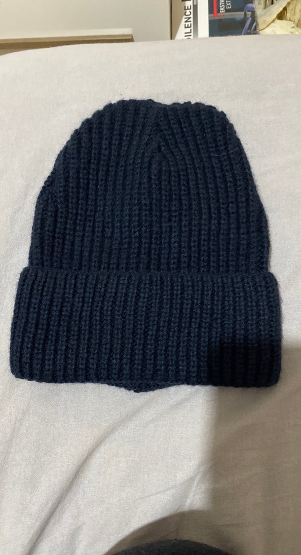 Gri Kadın Örgü Yün Bere - Görsel 4