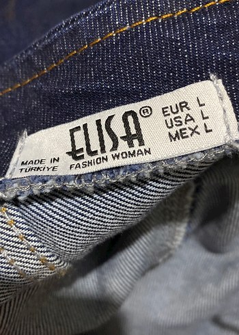 Kadın Lacivert Denim Midi Askılı Tulum - Görsel 9