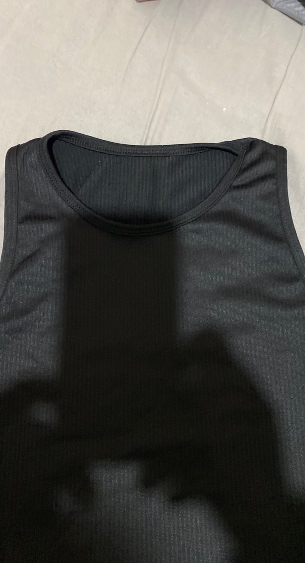 Siyah Kolsuz Crop Top - Görsel 3