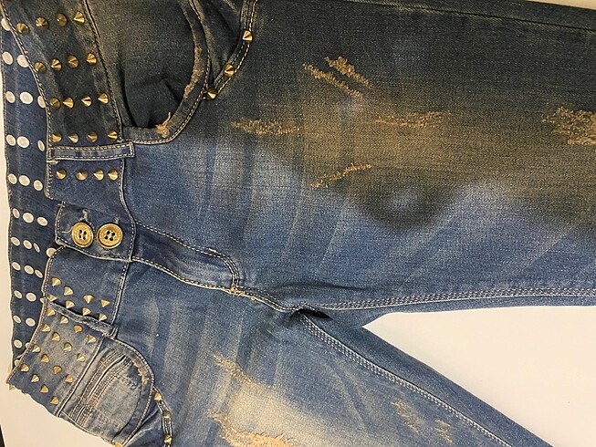 Diğer Taş detaylı bayan Jean