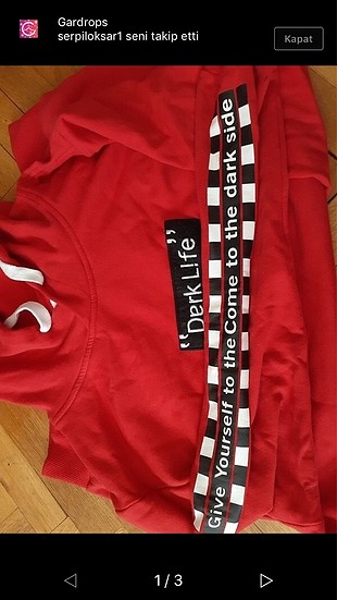 Kırmızı sweat