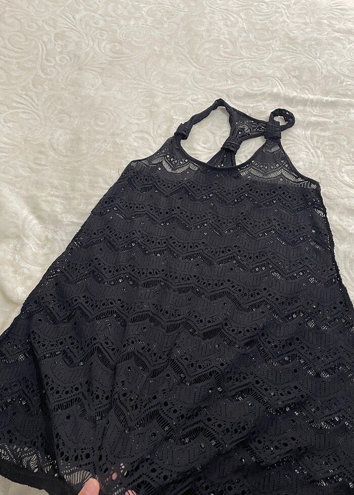 Dantelli kimino elbise - Görsel 5