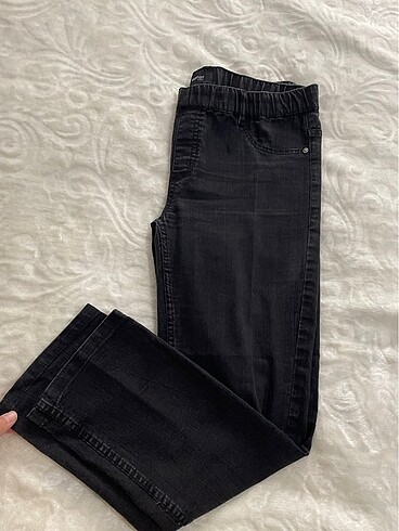 Jean kot 44 beden beli lastikli