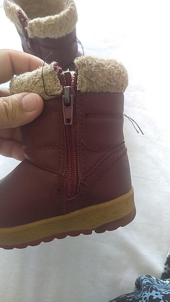 22 Beden bordo Renk Bebek botu
