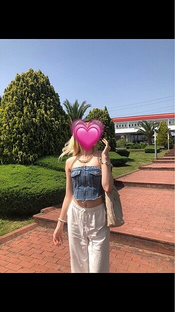 Stradivarius Stradivarius keten pantolon