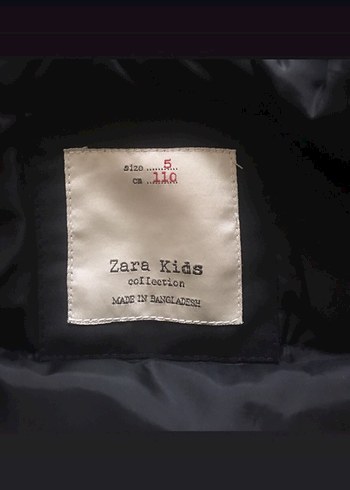 Zara Siyah Erkek Çocuk Mont - Görsel 4