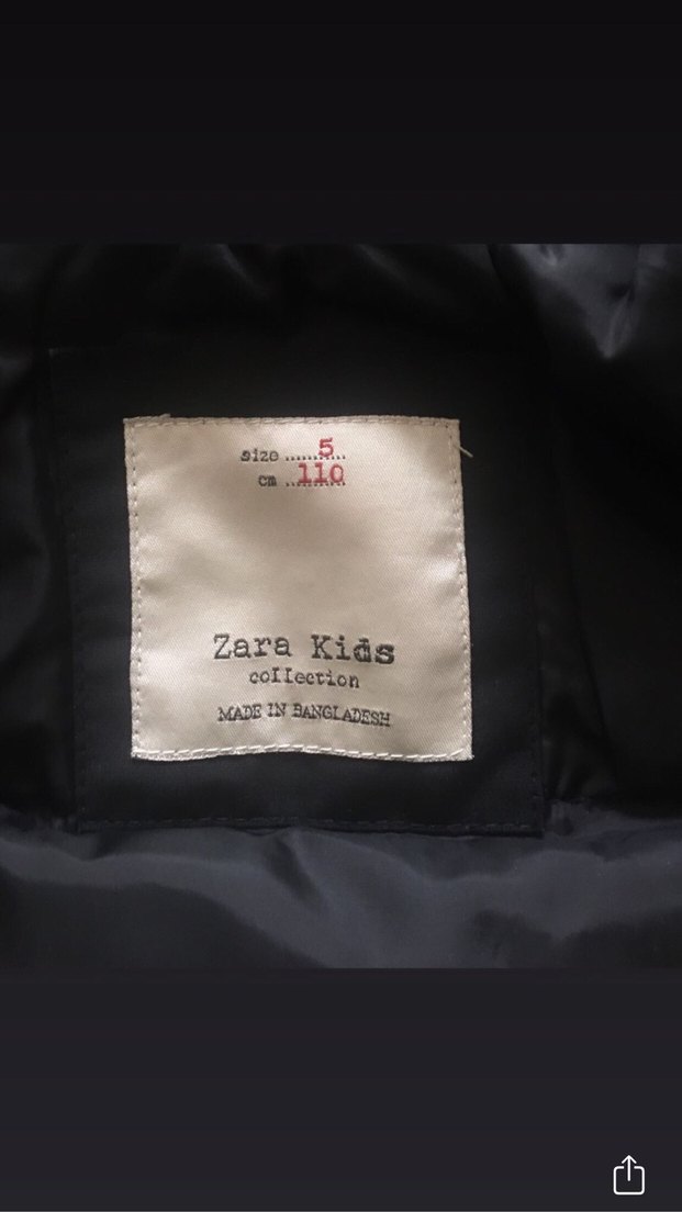 Zara Siyah Erkek Çocuk Mont - Görsel 4