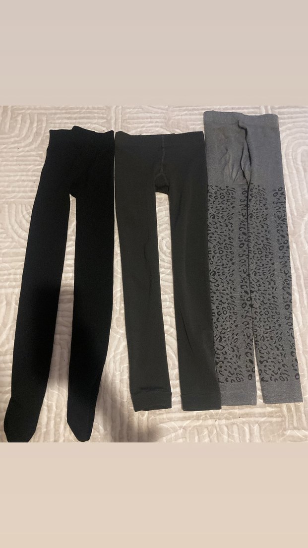 Gri ve Siyah Kadın Taytlar, 3 adet - Görsel 2