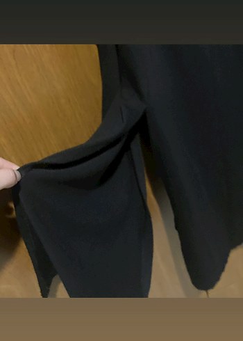 Siyah Uzun Denim Kadın hırka - Görsel 4