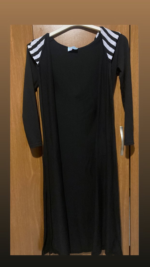 Siyah Uzun Denim Kadın hırka - Görsel 2