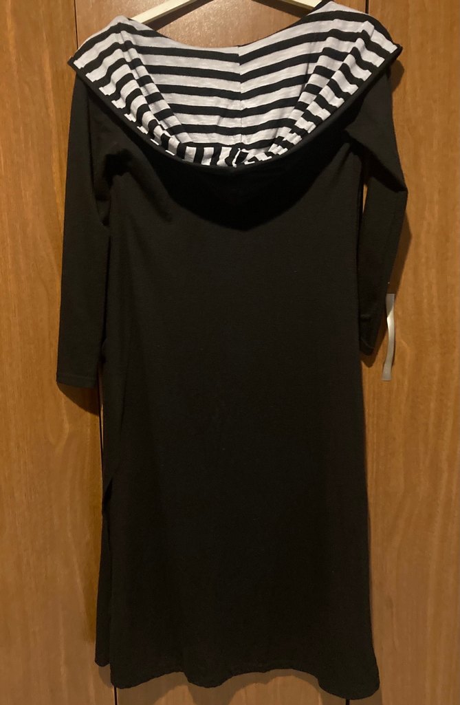 Siyah Uzun Denim Kadın hırka - Görsel 3