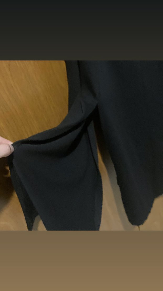 Siyah Uzun Denim Kadın hırka - Görsel 4