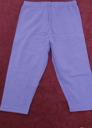 Kız Çocuk Mor Düz Tayt - Görsel 5