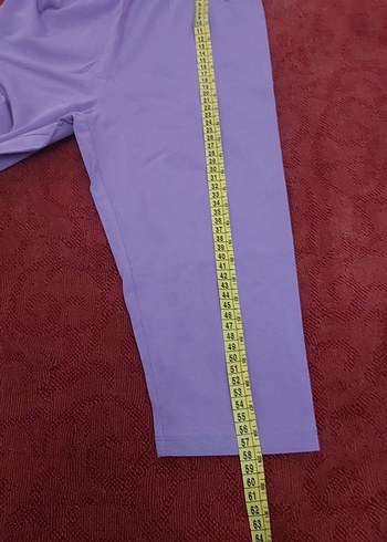 Kız Çocuk Mor Düz Tayt - Görsel 2