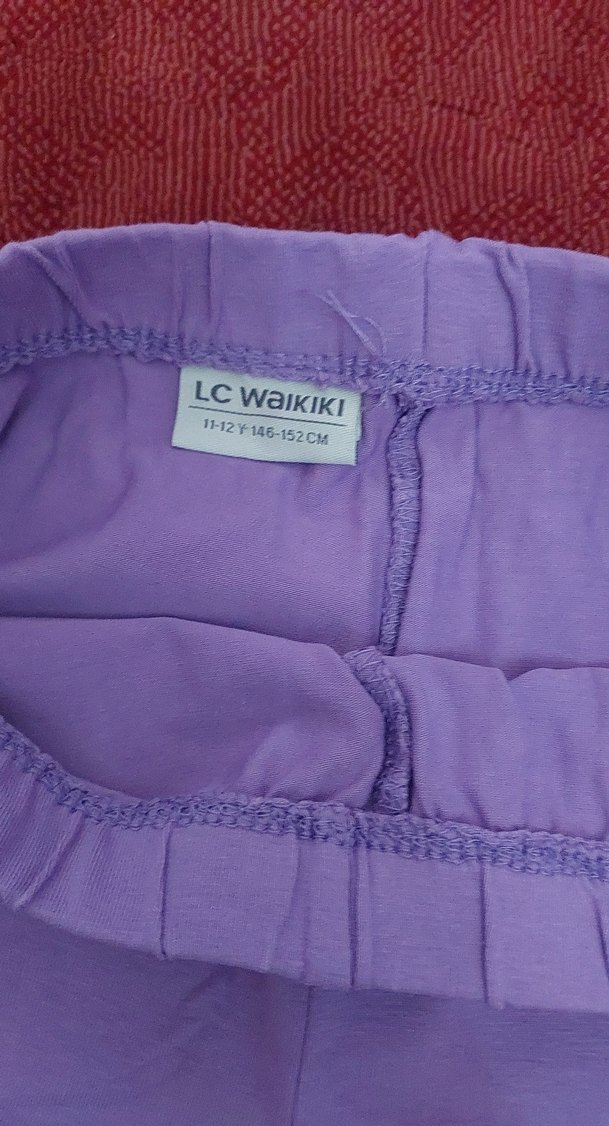 Kız Çocuk Mor Düz Tayt - Görsel 4