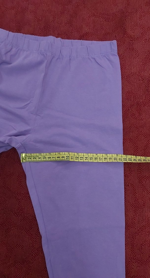 Kız Çocuk Mor Düz Tayt - Görsel 3