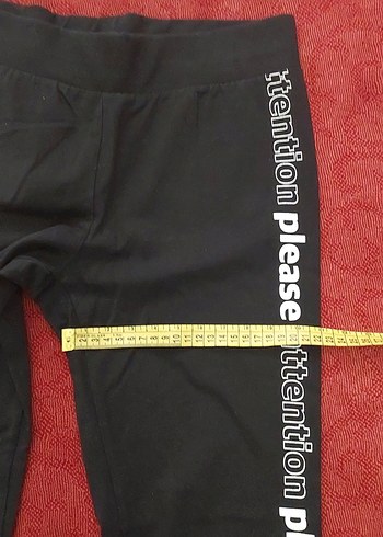 Siyah Baskılı Elastik Kadın Tayt - Görsel 3