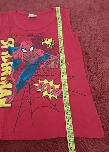 Renkli Baskılı kirmizi Çocuk Atlet - Görsel 2