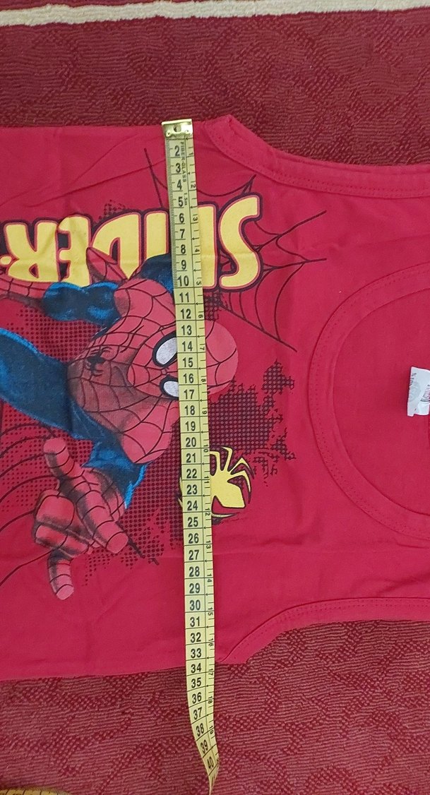 Renkli Baskılı kirmizi Çocuk Atlet - Görsel 3