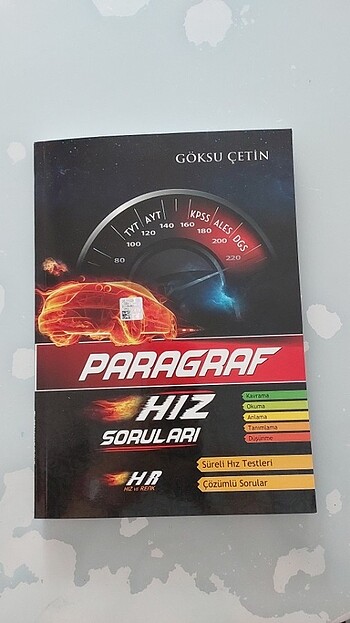 Hız ve renk yayinları paragraf soru kitabı