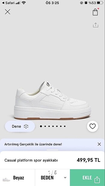 PULL&BEAR platform spor ayakkabı