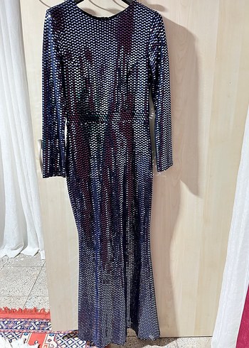 Kadın Uzun Payetli Gece Elbisesi - Görsel 6