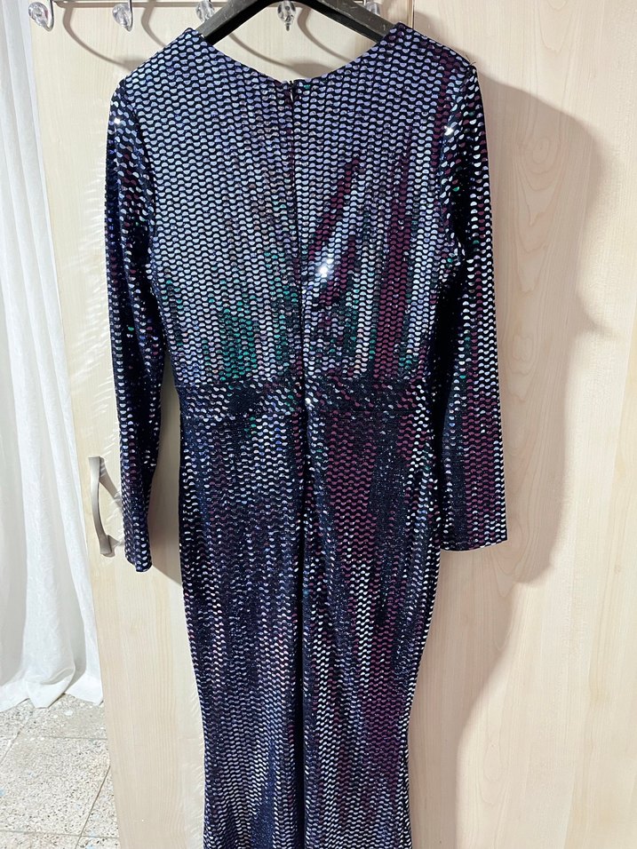 Kadın Uzun Payetli Gece Elbisesi - Görsel 4