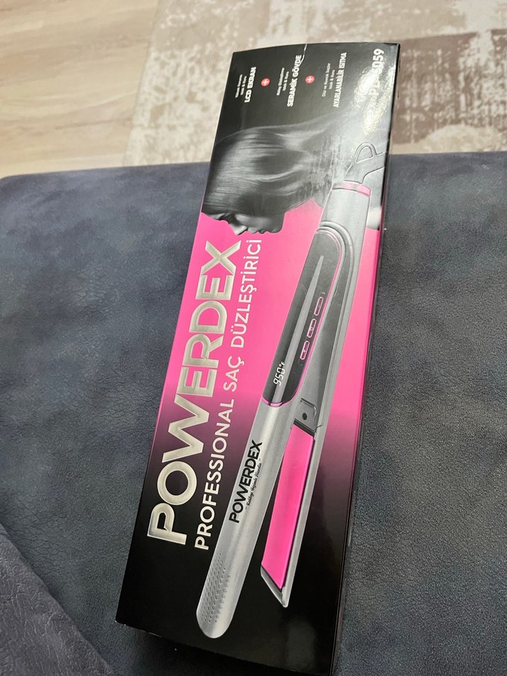 Gri-Pembe Saç Düzleştirici - Görsel 2