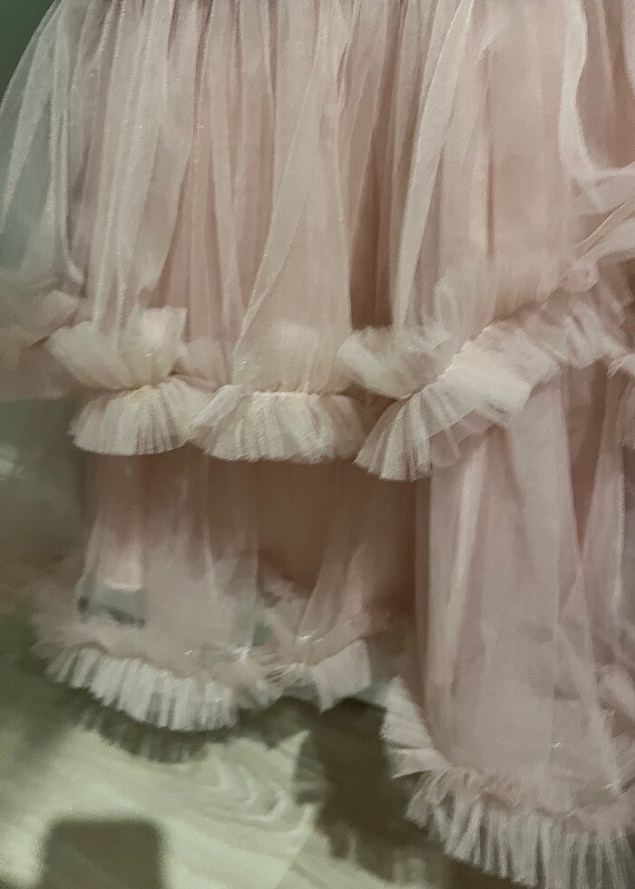 Kız çocuk tüllü elbise 6,7 yaş bir kere giyildi - Görsel 4