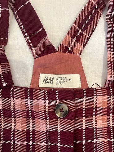 6 Yaş Beden Temiz H&M kız elbise jile