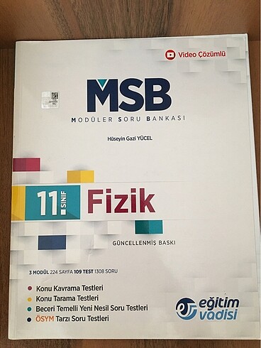 11.Sınıf Eğitim Vadisi Fizik Soru Bankası