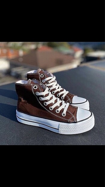 37 Beden kahverengi Renk CONVERSE PLATFORM