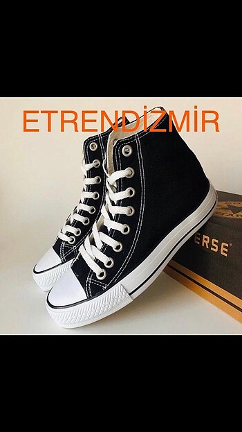 38 Beden siyah Renk CONVERSE ALL STAR