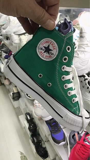 38 Beden yeşil Renk CONVERSE ALL STAR PLATFORM