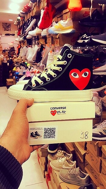 36 Beden siyah Renk CONVERSE PLAY