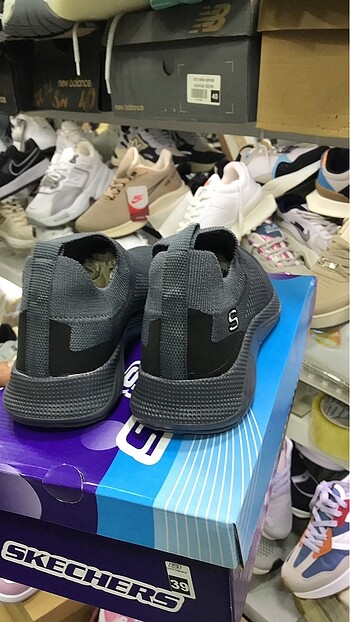 40 Beden gri Renk SKECHERS İTHAL TRİKO