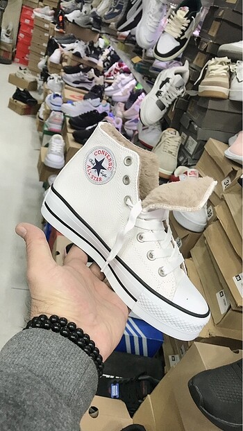 39 Beden beyaz Renk CONVERSE PLATFORM MARKA TEMSİLİDİR